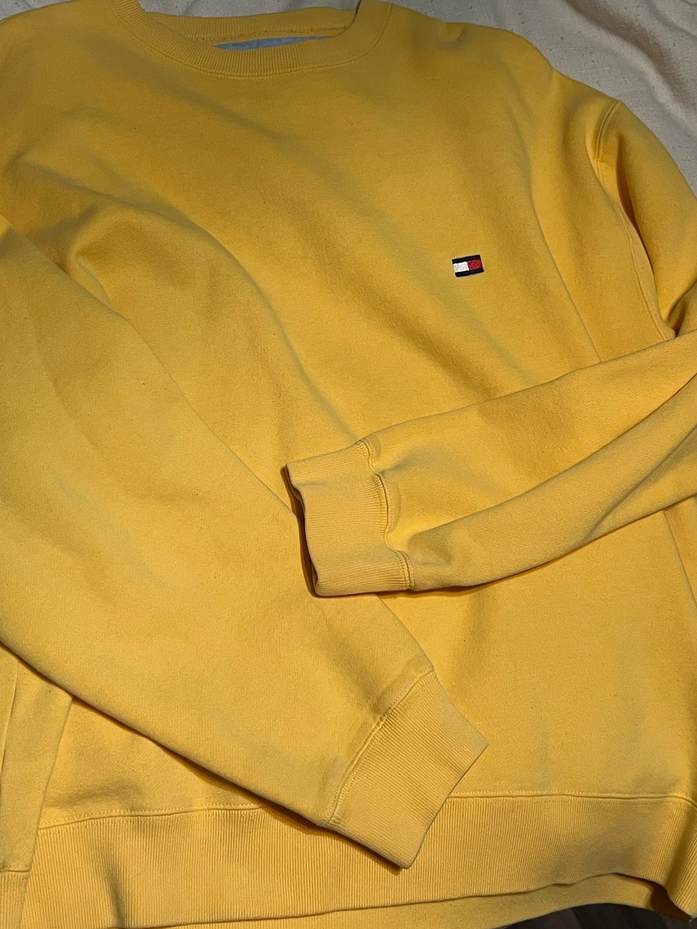 Vintage 90s Tommy Hilfiger Sunny Yellow Crewneck Sweatshirt